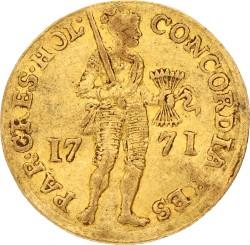 Gouden dukaat. Holland. 1771. VF