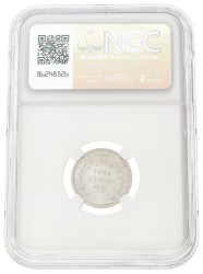 25 Cent. Wilhelmina. 1901 - Wide bust. MS 63