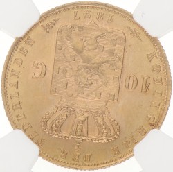 10 Gulden. Wilhelmina. 1897. MS 63