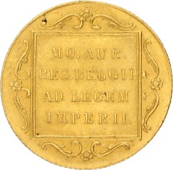 Gouden dukaat. Wilhelmina. 1917. XF -