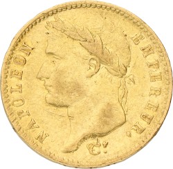 20 Francs. Napoleon. 1813 Fish. VF