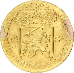 Gouden rijder van 14 gulden. Zeeland. 1760. VF