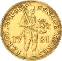 Gouden dukaat. Holland. 1781. VF