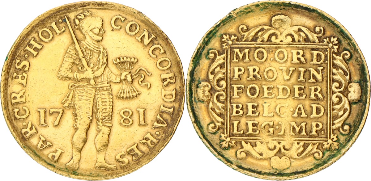 Gouden dukaat. Holland. 1781. VF