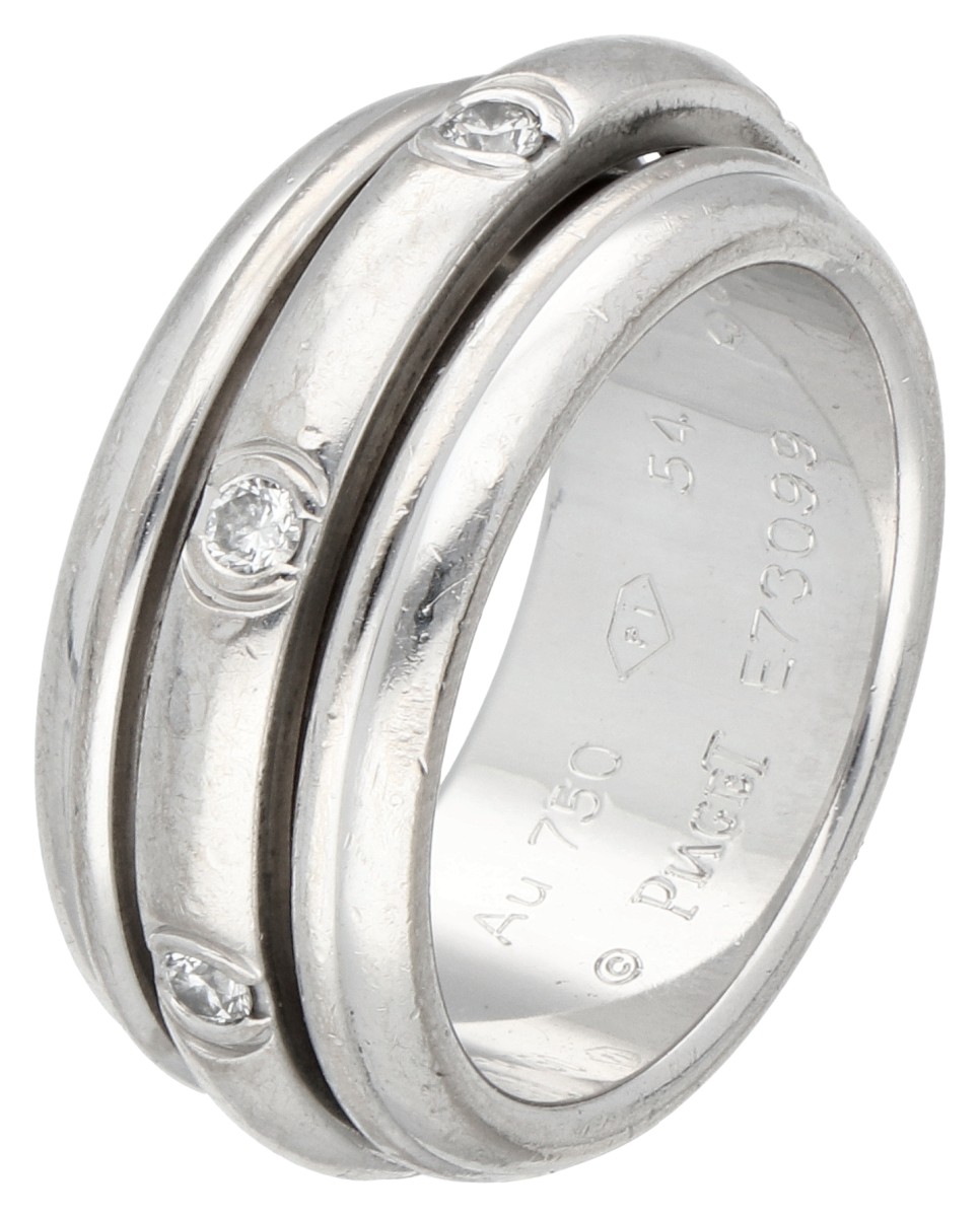 Piaget 18K witgouden Possession ring bezet met diamanten