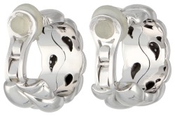 Chopard Casmir 18K witgouden oorclips bezet met diamanten