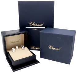 Chopard Casmir 18K witgouden oorclips bezet met diamanten