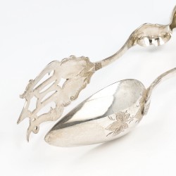 Saladetang, A.J. Jorning, Amsterdam 1872, zilver