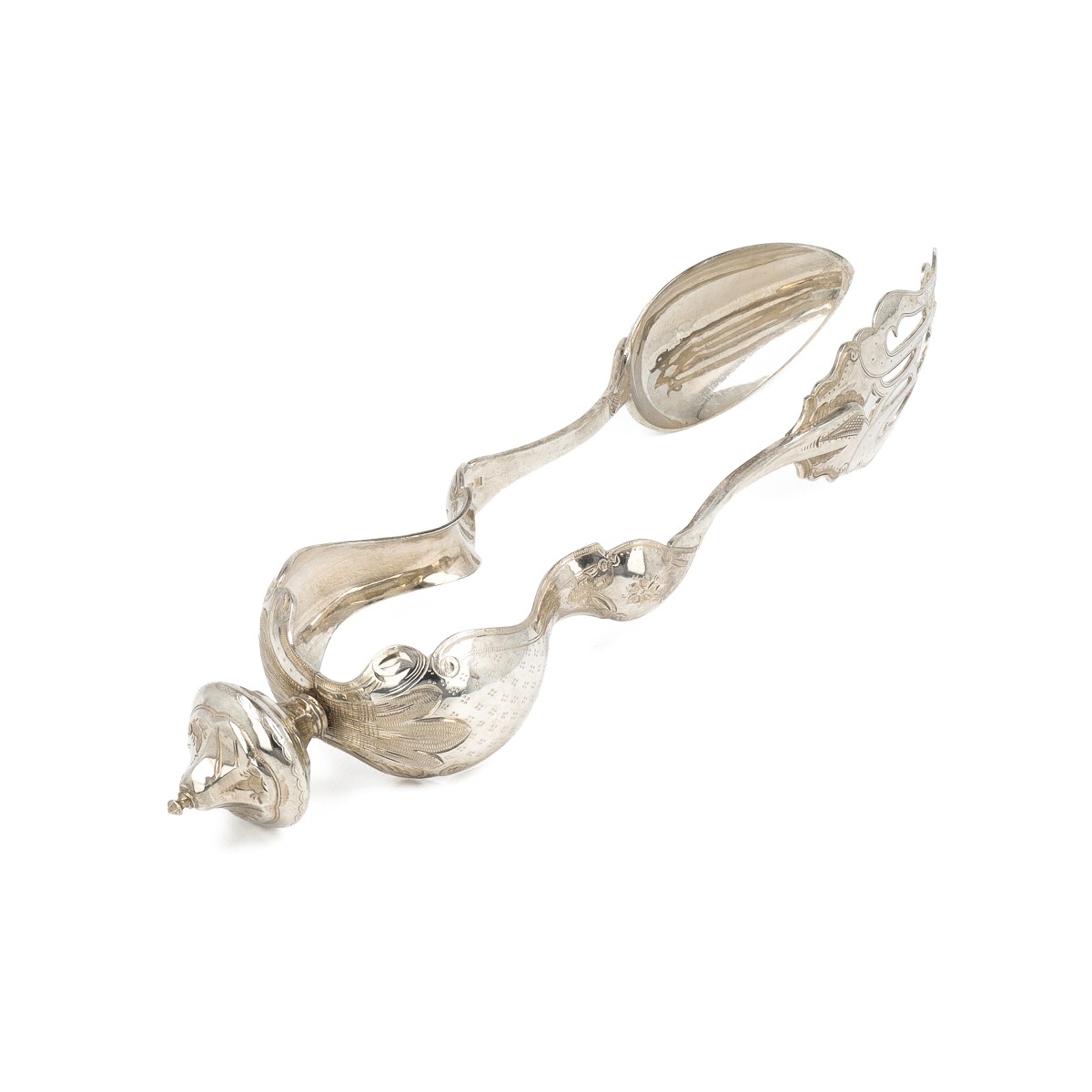 Saladetang, A.J. Jorning, Amsterdam 1872, zilver