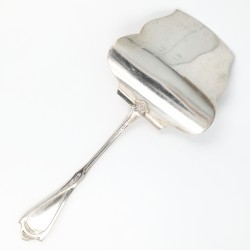 Jugendstil aspergeschep, S. & M. Benzen, Kopenhagen 1904, zilver