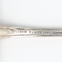 Jugendstil aspergeschep, S. & M. Benzen, Kopenhagen 1904, zilver