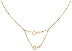 18K geelgouden collier met zwarte diamant en robijnen