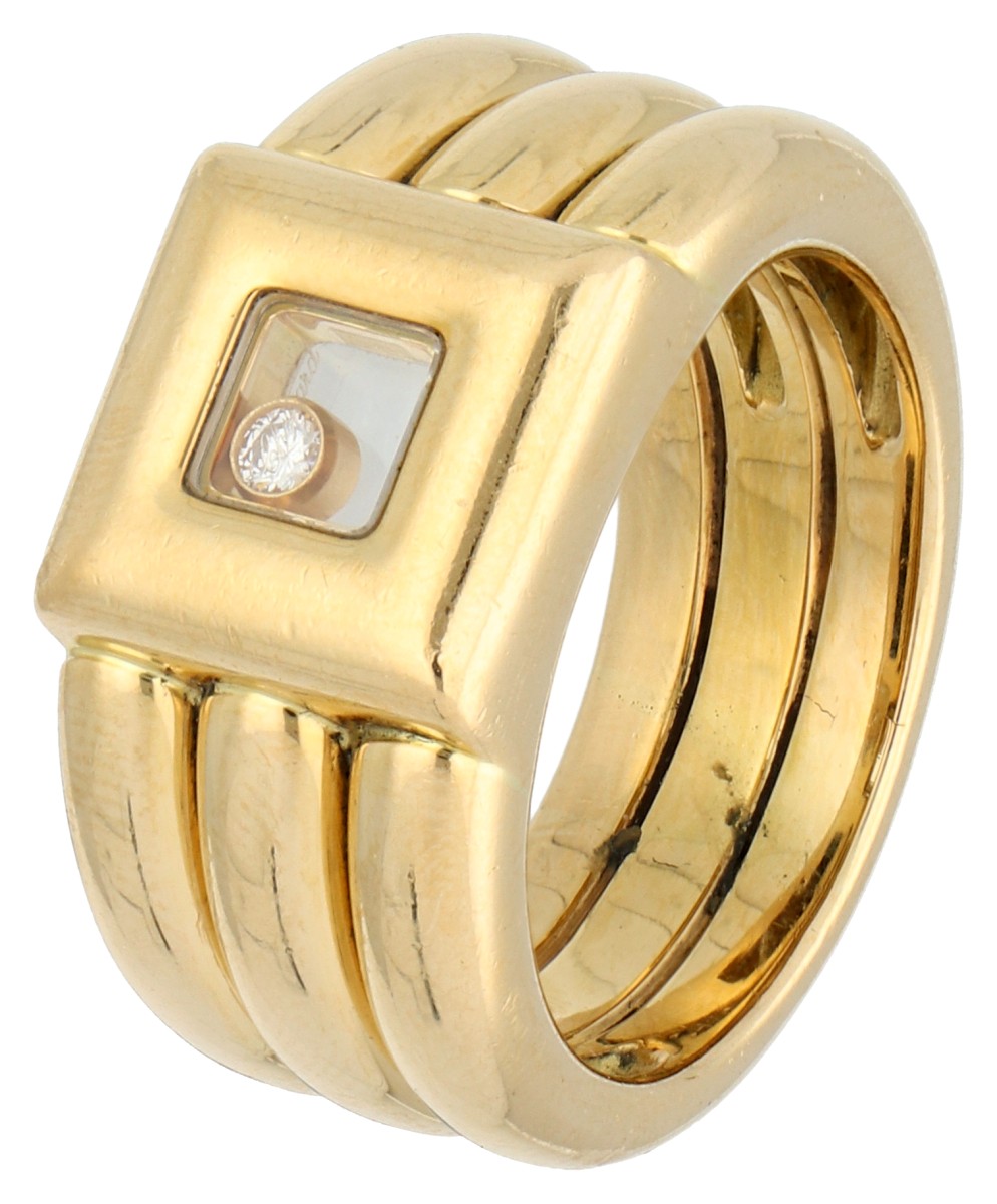 Chopard 18K geelgouden Happy Diamonds ring