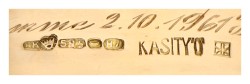 14K geelgouden handgemaakte bangle armband door Heikki Kaksonen