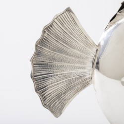 Visvormige vaas, Fratelli Cacchione, Milaan ca. 1970, zilver