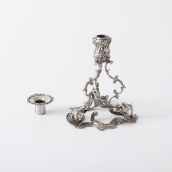 Kandelaar, Giuseppe Mancadori (Milaan) / Royal Irish Silver Co. (Dublin), 1973, zilver