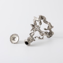 Kandelaar, Giuseppe Mancadori (Milaan) / Royal Irish Silver Co. (Dublin), 1973, zilver