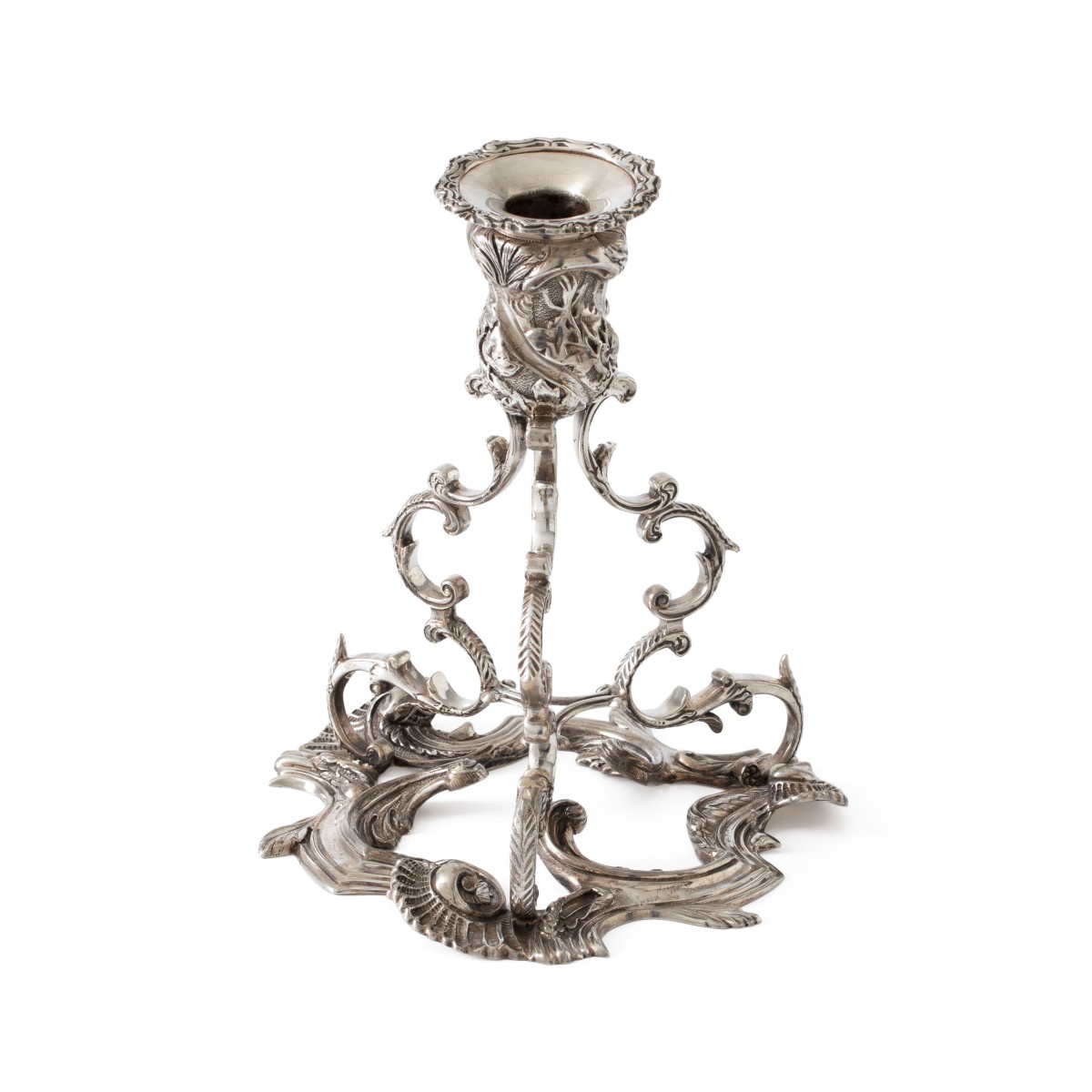 Kandelaar, Giuseppe Mancadori (Milaan) / Royal Irish Silver Co. (Dublin), 1973, zilver