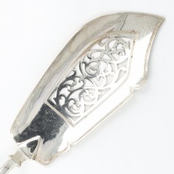 Victoriaanse visschep, Joseph & Albert Savory, Londen 1846, zilver