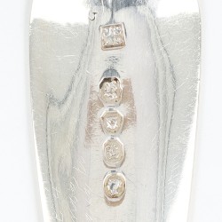 Victoriaanse visschep, Joseph & Albert Savory, Londen 1846, zilver