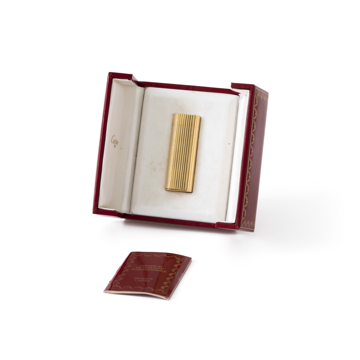 Goudwisselkantoor auction: Cartier Paris Gordon ''Vertical Lines'' aansteker 18 kt. goud