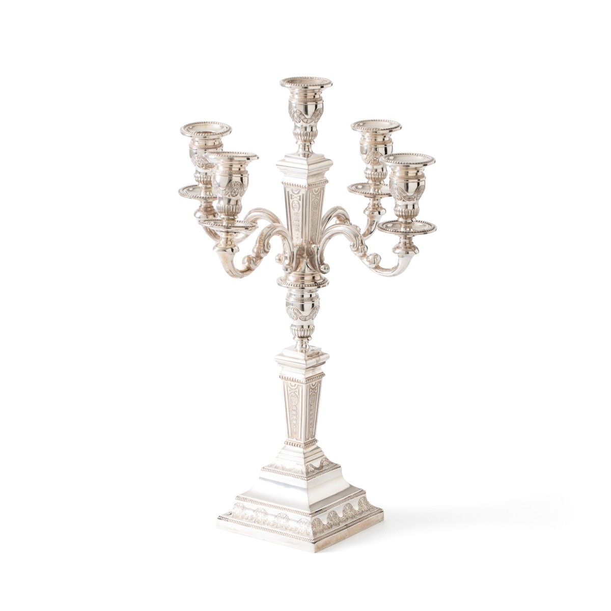 Kandelaar, Koninklijke van Kempen & Begeer, Voorschoten ca. 1975, zilver