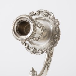 Pronk kandelaar, Topázio, Porto ca. 1950-1960, zilver