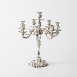 Pronk kandelaar, Topázio, Porto ca. 1950-1960, zilver