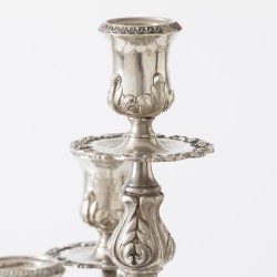 Pronk kandelaar, Topázio, Porto ca. 1950-1960, zilver