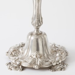 Pronk kandelaar, Topázio, Porto ca. 1950-1960, zilver