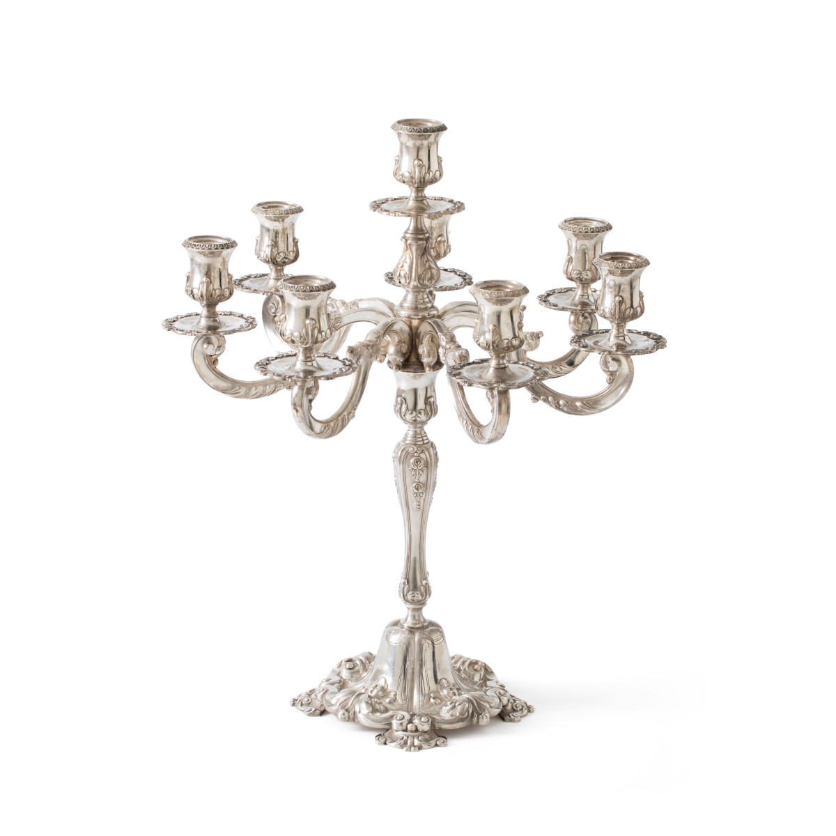 Pronk kandelaar, Topázio, Porto ca. 1950-1960, zilver