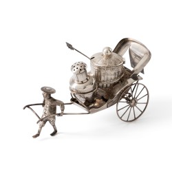 Condiment set (China Export Silver), Sheng He 勝和 / Tack Loong - TL 德龍, zilver