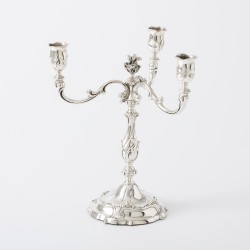 Kandelaar, Zaanlandse Zilversmederij, Haarlem 1972, zilver