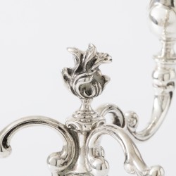 Kandelaar, Zaanlandse Zilversmederij, Haarlem 1972, zilver