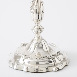 Kandelaar, Zaanlandse Zilversmederij, Haarlem 1972, zilver