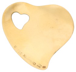 Rosa Bisbe 18K geelgouden harthanger