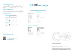 1.10 ct. Round Brilliant HRD certified natural diamond