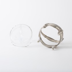 Art Nouveau schaal, Lutz & Weiß, Pforzheim ca. 1900, zilver