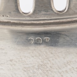 Art Nouveau schaal, Lutz & Weiß, Pforzheim ca. 1900, zilver