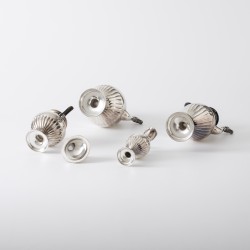 Christofle Cardeilhac koffie- & thee servies, model Fontainebleau (4), Parijs ca. 1970-1980, zilver