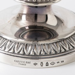 Christofle Cardeilhac koffie- & thee servies, model Fontainebleau (4), Parijs ca. 1970-1980, zilver