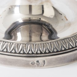 Christofle Cardeilhac koffie- & thee servies, model Fontainebleau (4), Parijs ca. 1970-1980, zilver