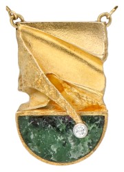 Lapponia 18K collier met hanger door Björn Weckström