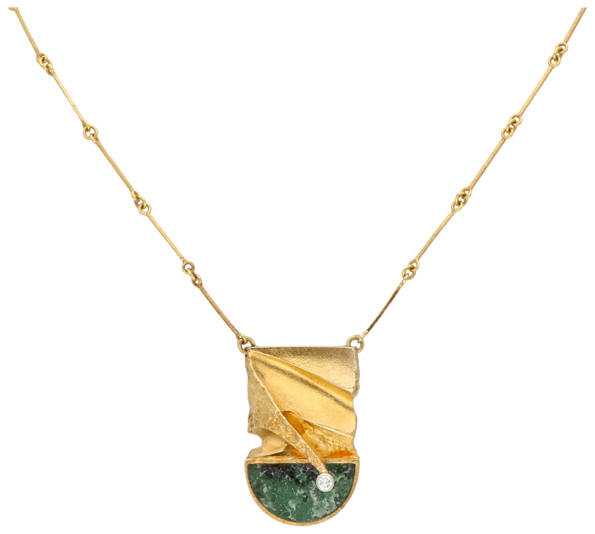 Lapponia 18K collier met hanger door Björn Weckström