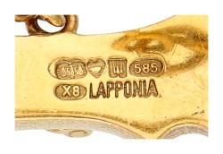Lapponia 14K geelgouden armband door Björn Weckström