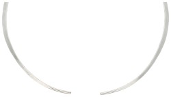 Sterling zilveren spang collier met hanger door Noorse designer David Andersen