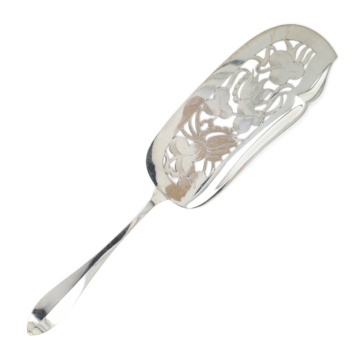 Christa Ehrlich visschep, model 1064, Voorschoten 1937, zilver