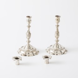 Kandelaars (2), J.M. van Kempen & Zonen, Voorschoten 1906, zilver