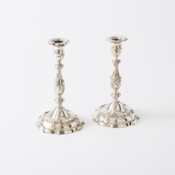 Kandelaars (2), J.M. van Kempen & Zonen, Voorschoten 1906, zilver