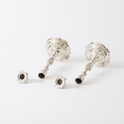 Kandelaars (2), J.M. van Kempen & Zonen, Voorschoten 1906, zilver